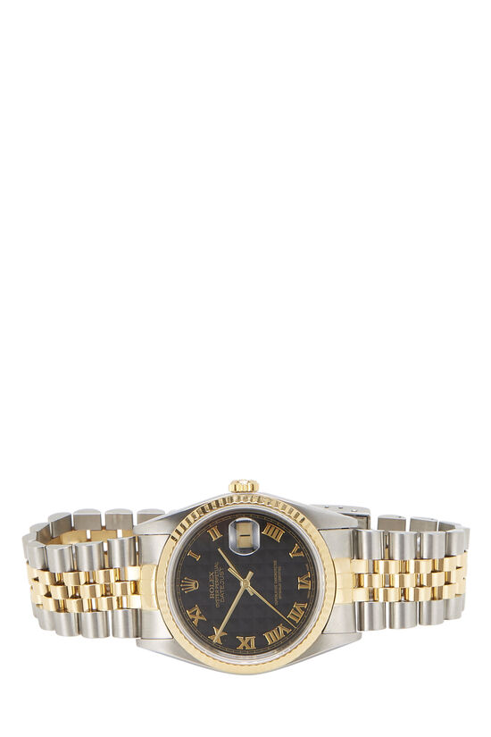 Stainless Steel & 18K Yellow Gold Pyramid Datejust 16233 36mm, , large image number 3
