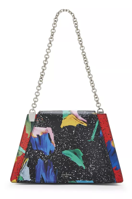 Multicolor Calfskin Leather Trapeze Bag, , large image number 3