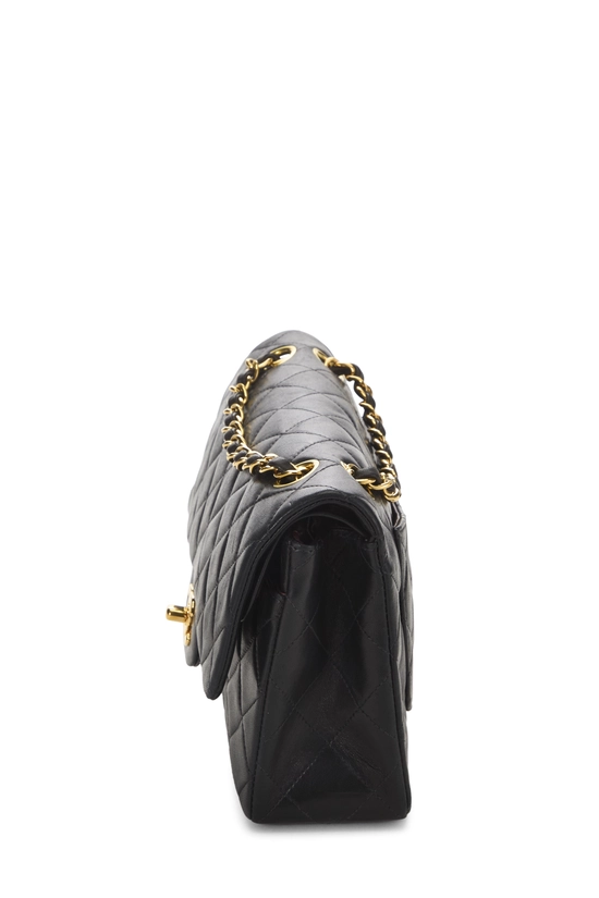 Black Quilted Lambskin Classic Double Flap Small, , large image number 2