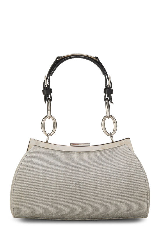 Grey Denim Diva Frame Bag, , large image number 3