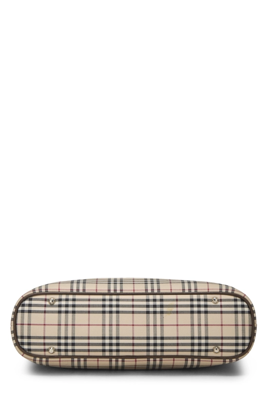 Brown House Check Jacquard Handbag Medium, , large image number 4