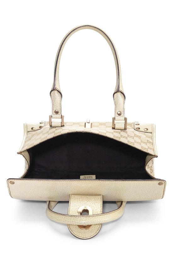 White Original GG Canvas Handbag, , large image number 5