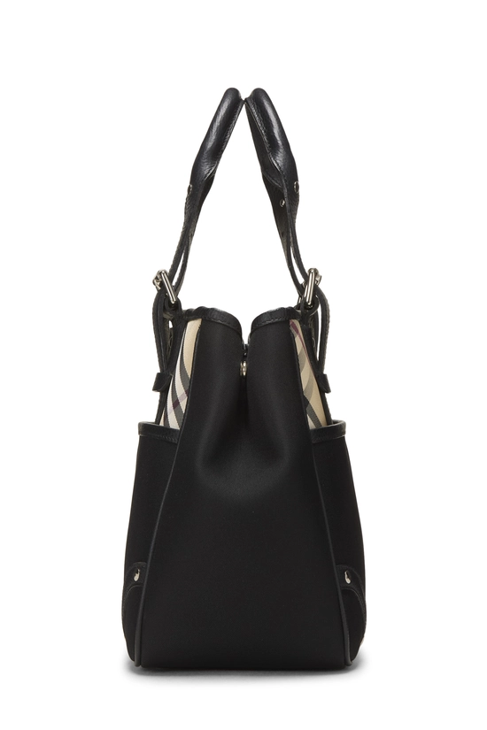 Black Check Nylon Handbag Small, , large image number 2