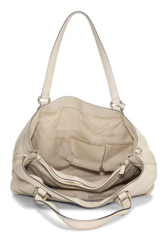 Cream Leather Soho Working Tote Large, , large image number 5