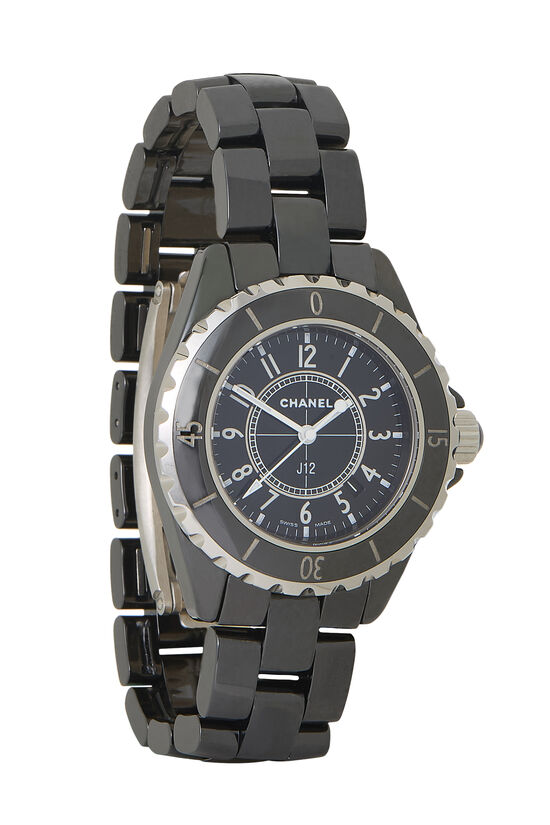 Black Ceramic J12 33mm Watch, , large image number 0