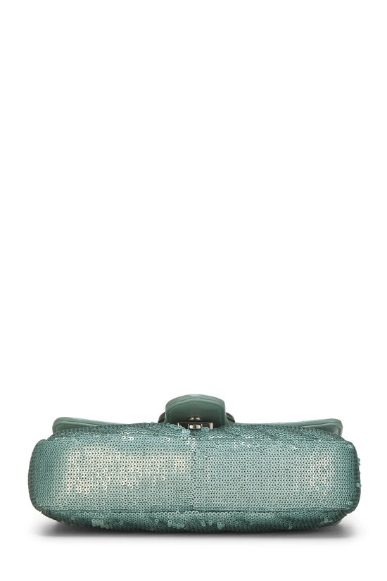 Blue Sequin Marmont Matelass&eacute; Shoulder Bag Mini, , large image number 4
