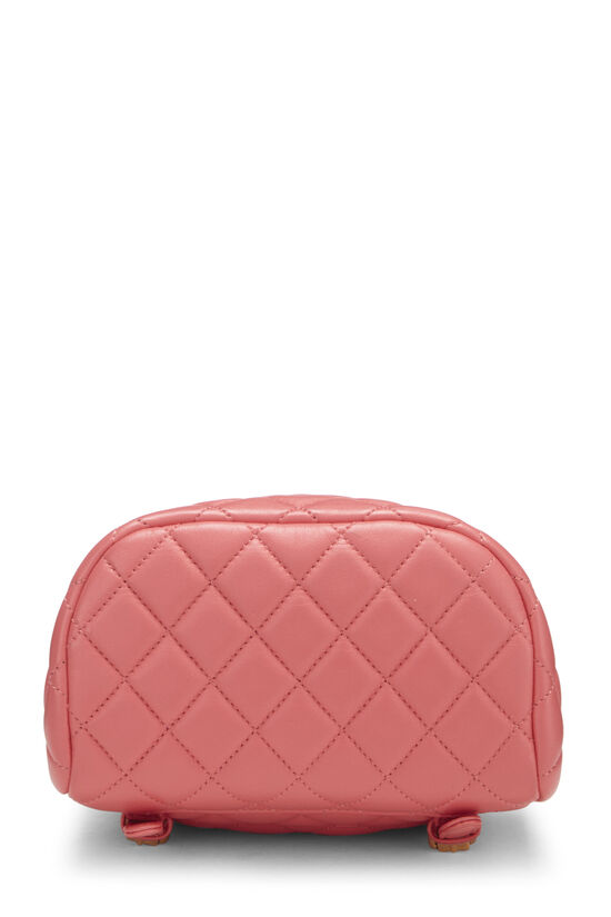 Pink Quilted Lambskin Urban Spirit Backpack Mini, , large image number 4