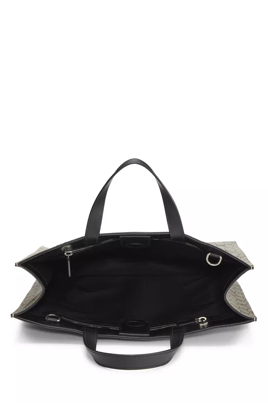 Black GG Supreme Canvas Web Vertical Tote, , large image number 5