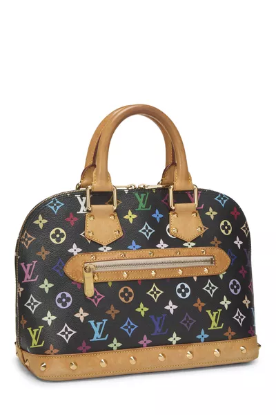 Takashi Murakami x Louis Vuitton Black Monogram Multicolore Alma PM, , large