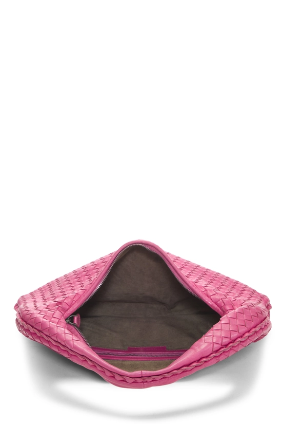Pink Intrecciato Veneta Hobo Medium, , large image number 5