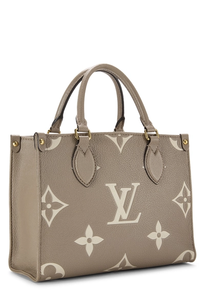 Louis Vuitton Dove & Cream Giant Monogram Empreinte On The Go PM — photo 2