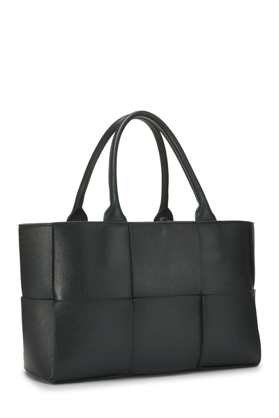 Green Calfskin Maxi Intrecciato Arco Tote Medium, , large