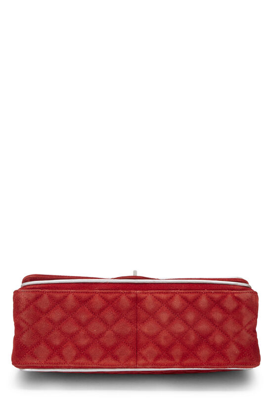 Red Quilted Suede 2.55 Reissue Flap 226, , large image number 4