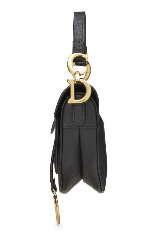 Black Leather Saddle Bag Mini, , large image number 2