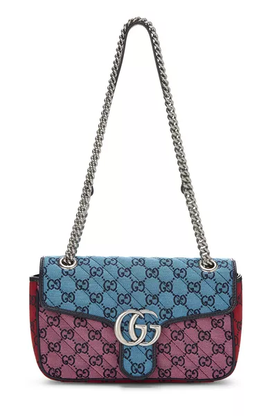 Multicolored GG Canvas Marmont Shoulder Bag Small