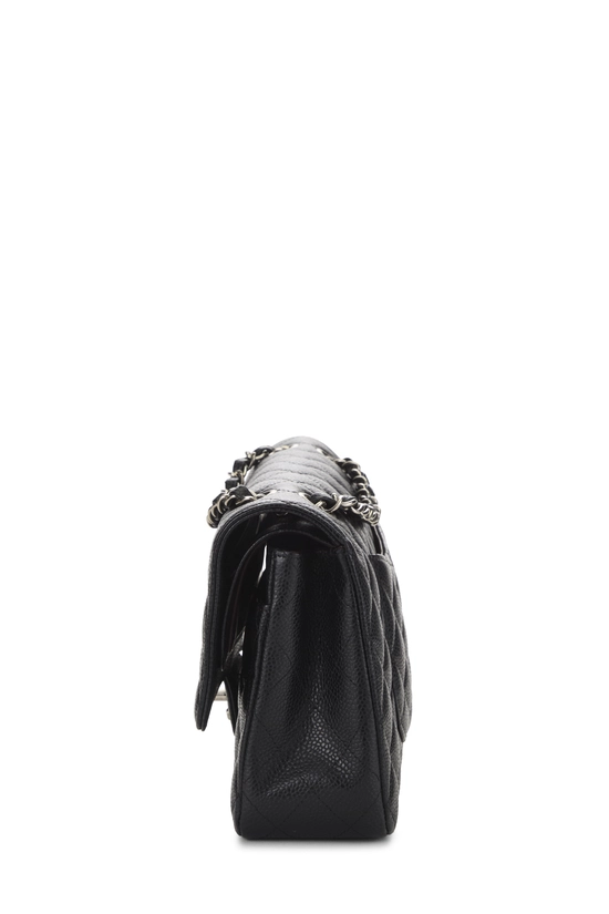 Black Quilted Caviar Classic Double Flap Medium, , large image number 2