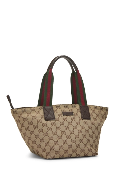 Original GG Canvas Soft Zip Tote Small, , large
