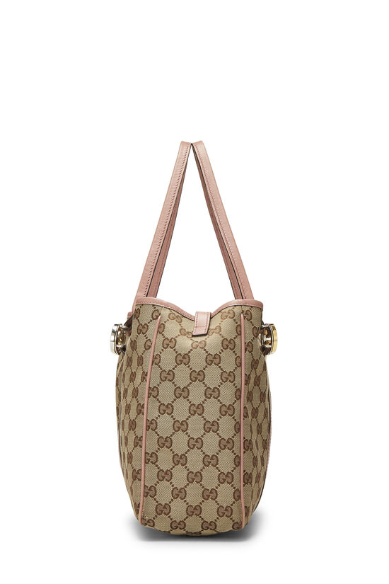 Pink GG Canvas Twins Tote, , large image number 2