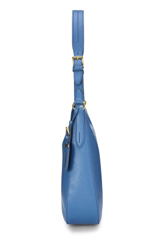 Blue Saffiano Hobo Bag, , large image number 2