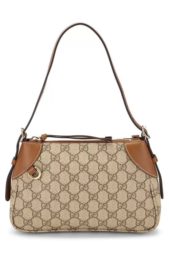 Brown GG Supreme Canvas Shoulder Bag Small, , large image number 0