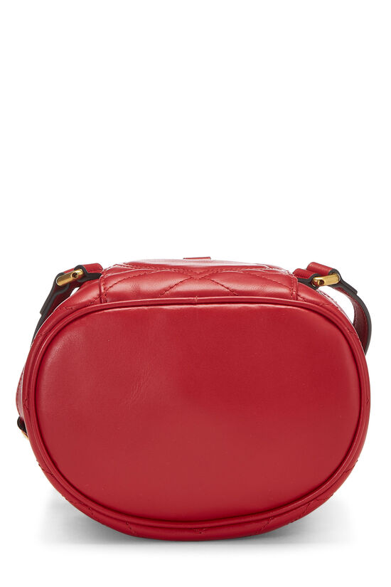 Red Leather 'GG' Marmont Backpack Mini , , large image number 6