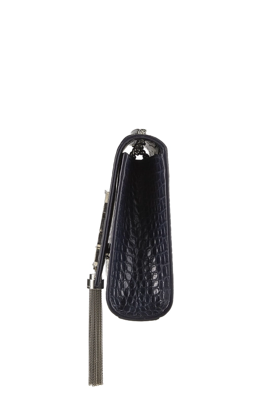 Navy Embossed Kate Tassel Medium, , large image number 2