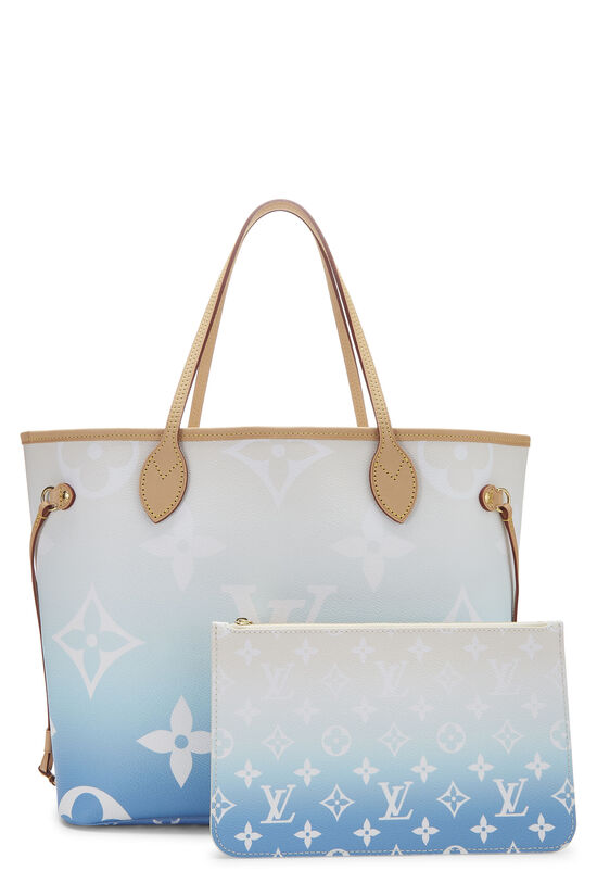 Blue Monogram Giant By The Pool Neverfull MM NM, , large image number 3