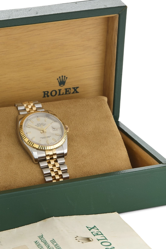 Pre-Owned Silver Dial Two-Tone Datejust 116233 36mm QOJ8NZ5NVU000