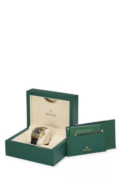 18k Yellow Gold Bronze Arabic Dial Datejust 116138 36mm, , large