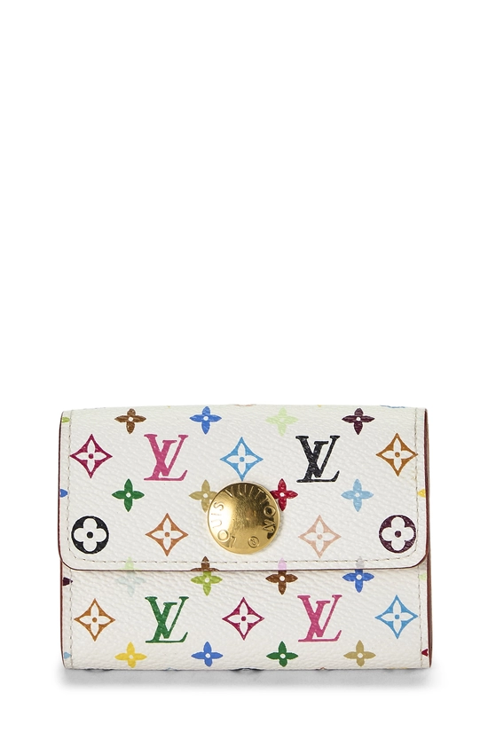 Takashi Murakami x Louis Vuitton White Monogram Multicolore Porte Monnaie Cosy, , large image number 0