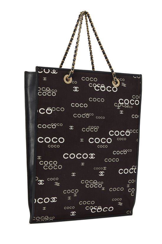 Chanel Black Coco First Small Shopping Bag