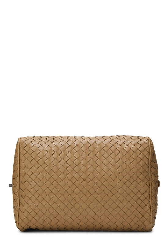 Brown Intrecciato Leather Boston, , large image number 4