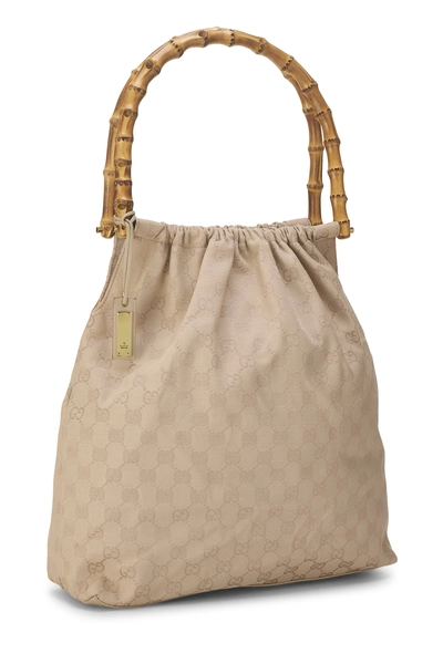 Original GG Canvas Bamboo Tote, , large