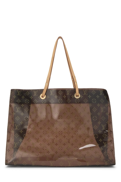 Louis Vuitton Brown Monogram Vinyl Cruise Cabas Tote GM