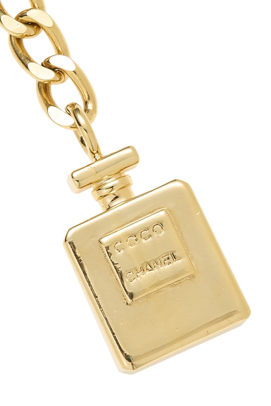 Gold Perfume Bottle Chain Belt, , large image number 1