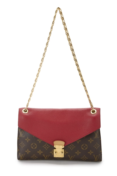 Red Monogram Canvas Pallas Chain Bag