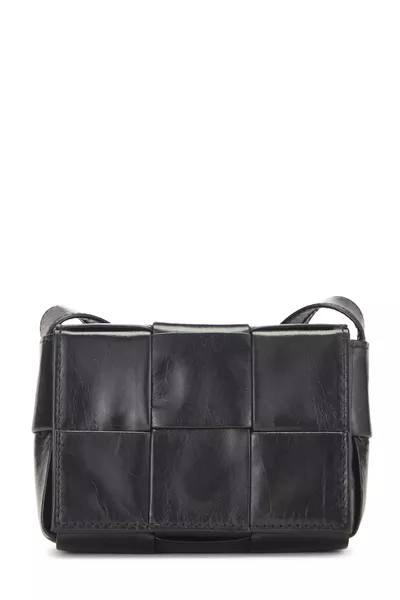 Black Intrecciato Candy Cassette Crossbody