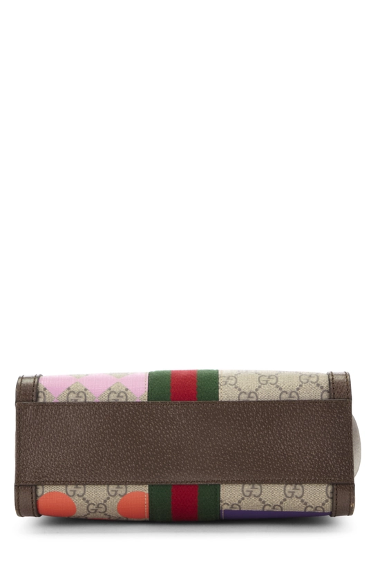 Multicolor GG Supreme Canvas Equestrian Ophidia Tote Small, , large image number 4