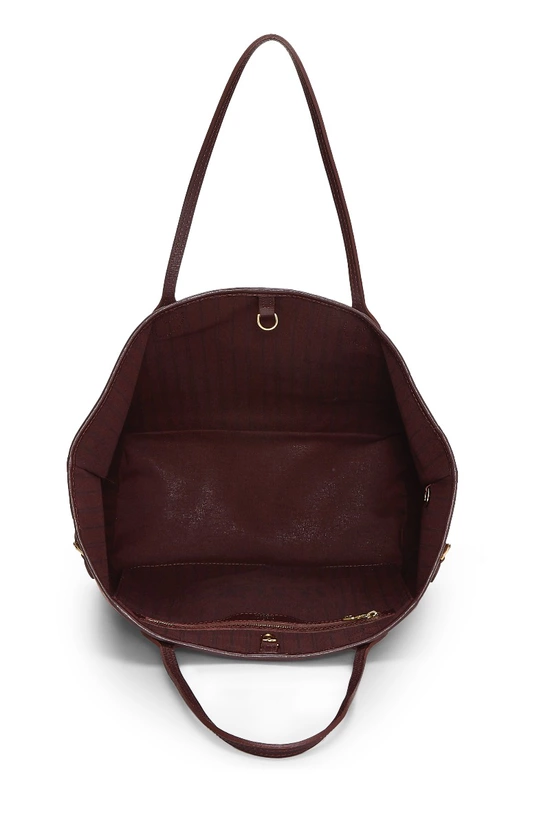 Burgundy Monogram Idylle Neverfull MM, , large image number 5