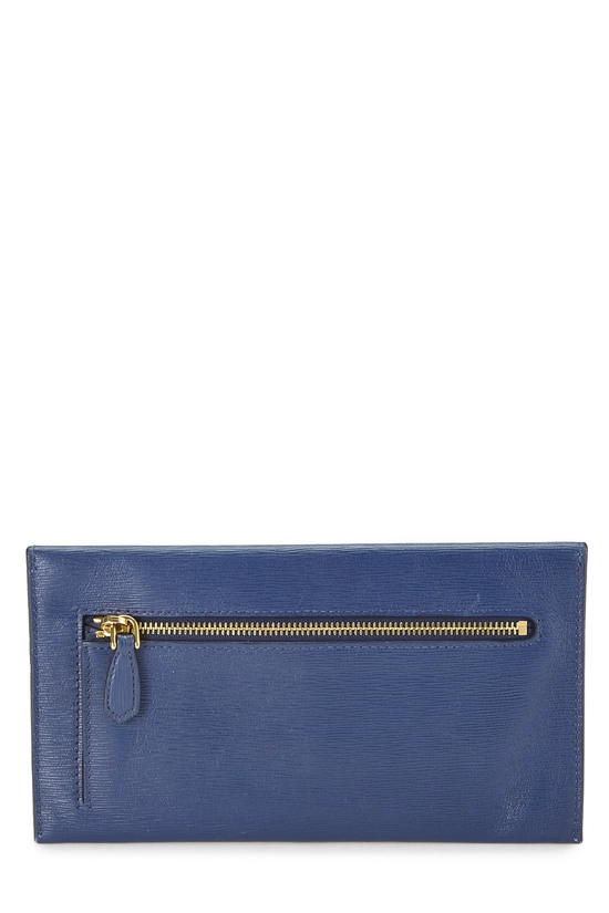 Navy Saffiano Envelope Wallet, , large image number 2