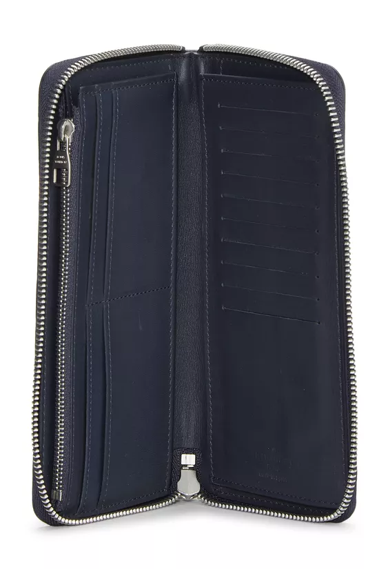 Navy Damier Infini Zippy Vertical Wallet, , large image number 3