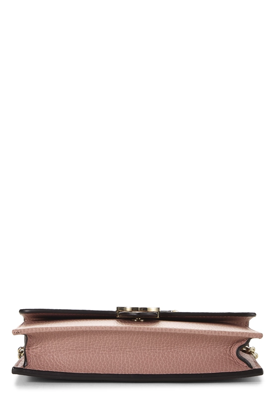 Pink Leather Interlocking Wallet On Chain (WOC) Small, , large image number 4