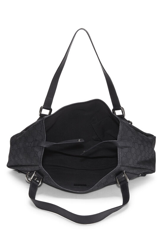Pre-Owned Black Original GG Nylon Abbey Tote QFB18D21KB001