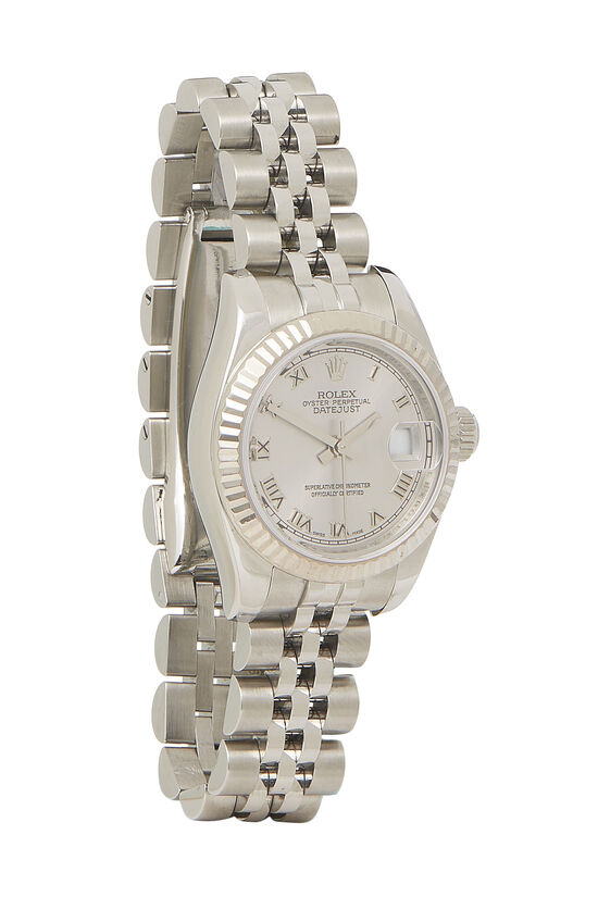 Rhodium Roman Dial Lady Datejust 179174 26mm, , large image number 0