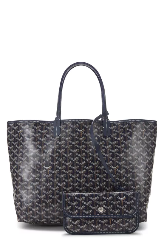 Navy Goyardine Canvas Saint-Louis PM, , large image number 3