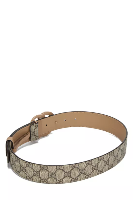 Beige GG Supreme Marmont Belt 75, , large image number 2