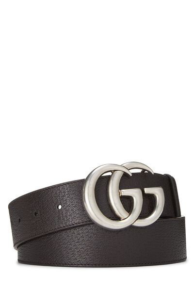 Brown Leather GG Marmont Belt