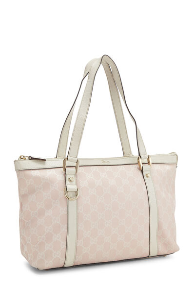 Pink Original GG Canvas Abbey Zip Tote, , large