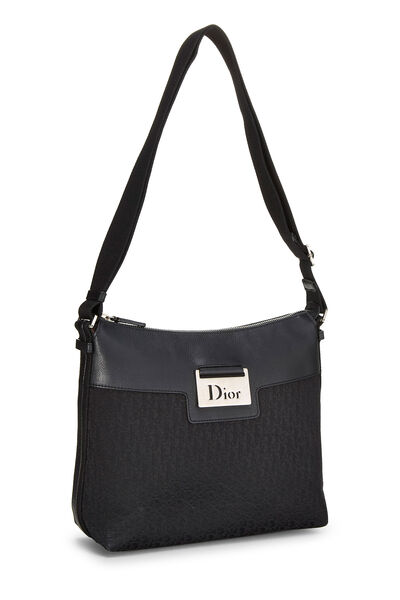 Black Trotter Street Chic Messenger Bag, , large