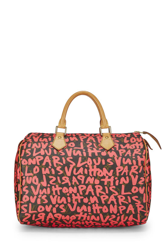 Stephen Sprouse x Louis Vuitton Pink Monogram Graffiti Speedy 30 , , large image number 1